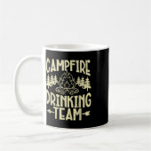 Campfire Team Camping Funny Camp Camper Dad Mannen Koffiemok (Links)