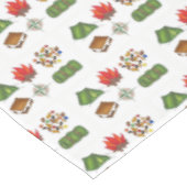 Campfire Tent Compass Slaap Bag Summer Camp Tafelkleed (Gekanteld)