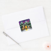 Campfire Winter Bosdieren Stickers (Envelop)