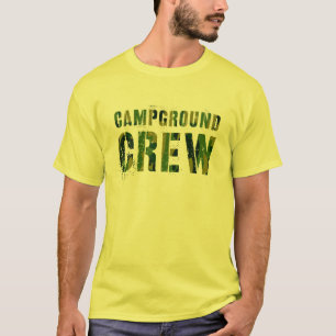 CAMPGROUND CREW Camo Host Summer Counselor Teacher T-shirt