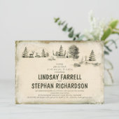 Campground Illustration Camping repetitiediner Kaart (Staand voorkant)