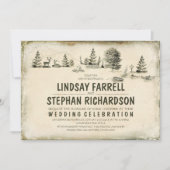 Campground Illustration Camping Uitnodiging voor e (Voorkant)