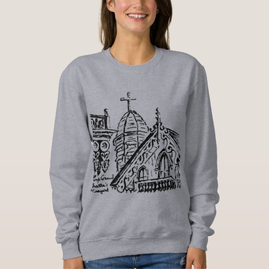 Campground Motief van Babbie - Martha's Vineyard Trui (Voorkant)