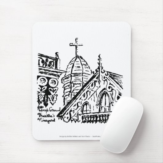 Campground Motif by Babbie - Martha's Vineyard Muismat (Met muis)