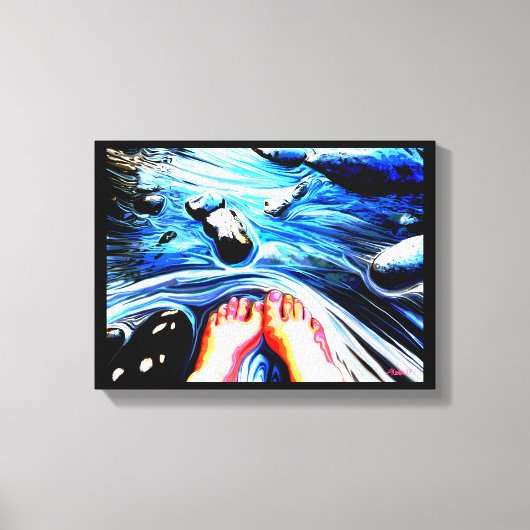 Campground no.1, Red Mountain Canvas Afdruk (Voorkant)