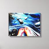 Campground no.1, Red Mountain Canvas Afdruk (Voorkant)