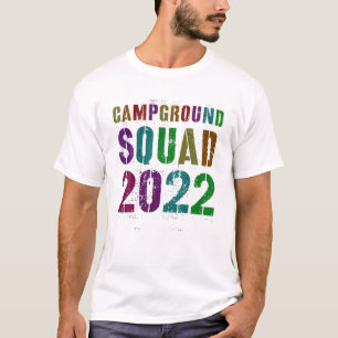 CAMPGROUND SQUAD 2022 Summer Counselor Tea T-shirt