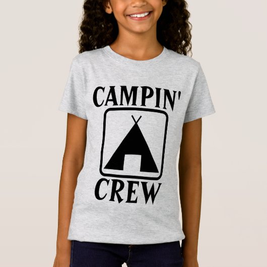 CAMPIN' CREW CAMPING T-Shirts (Voorkant)