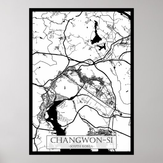 Campinas Brazil City Map Poster (Voorkant)