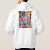 Campinas Brazilië Stadkaart Hoodie (Achterkant)