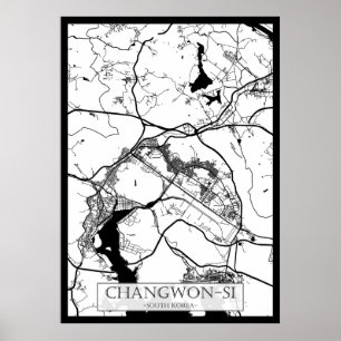 Campinas Brazilië Stadkaart Poster