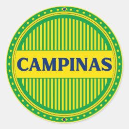 Campinas City Pride – Braziliaanse identiteit Ronde Sticker
