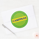 Campinas City Pride – Braziliaanse identiteit Ronde Sticker (Envelop)