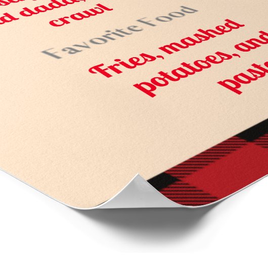 Camping 1st Birthday Milestone Poster (Hoek)