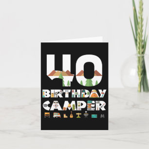 Camping 40e Verjaardag Camper Party Tent Camping H Kaart
