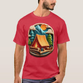 CAMPING 4 retro T-shirt (Voorkant)