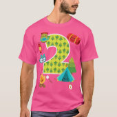 Camping Achtertuin Sleepover 2 jaar oude 2e verjaa T-shirt (Voorkant)