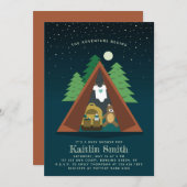 Camping Adventure Baby shower Invitation (Voorkant / Achterkant)
