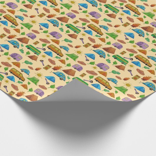 Camping adventure cadeaupapier (Hoek)