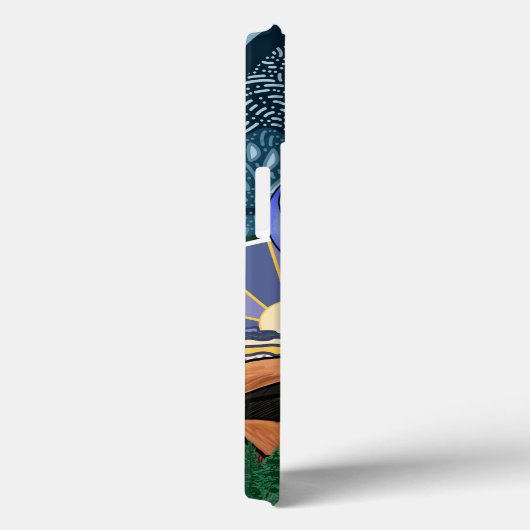 Camping Adventure Collage iPhone / iPad hoesje (Achterkant / Rechts)