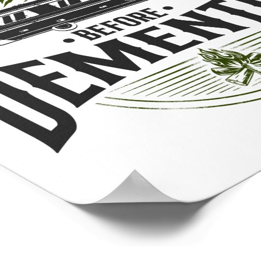 Camping Adventure in ruste voor dementie Poster (Hoek)