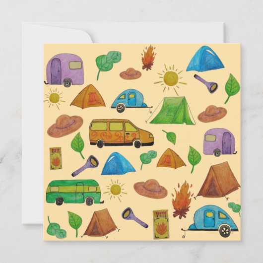 Camping adventure kaart (Voorkant)