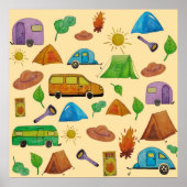 Camping adventure poster (Voorkant)