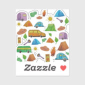 Camping adventure sticker (Vel)