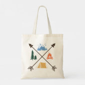 Camping Adventure Tote Bag (Achterkant)