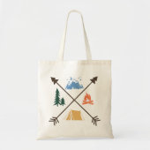 Camping Adventure Tote Bag (Voorkant)