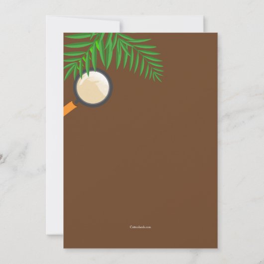 Camping Adventure-uitnodiging Kaart (Achterkant)