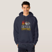 Camping Adventure voor koffie en kampvuren Hoodie (Voorkant volledig)