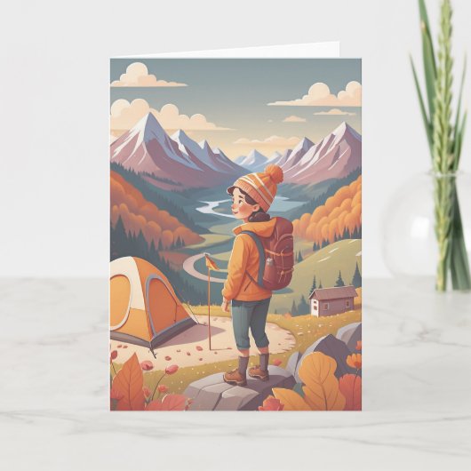 Camping Adventure Wishes Kaart (Voorkant)