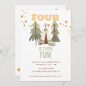 Camping Adventure's meer Vierde Verjaardag Kaart (Voorkant / Achterkant)