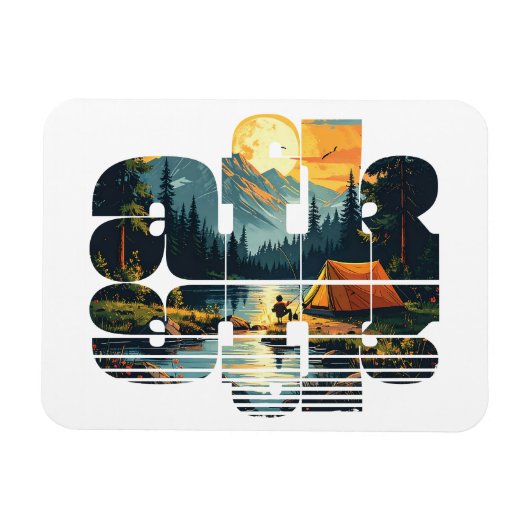Camping afk Flex Magneet (Horizontaal)