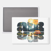 Camping afk magneet (Voorkant / Achterkant)