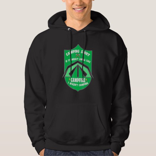 Camping als het niet zoals kampvuur Camper ruikt Hoodie (Voorkant)