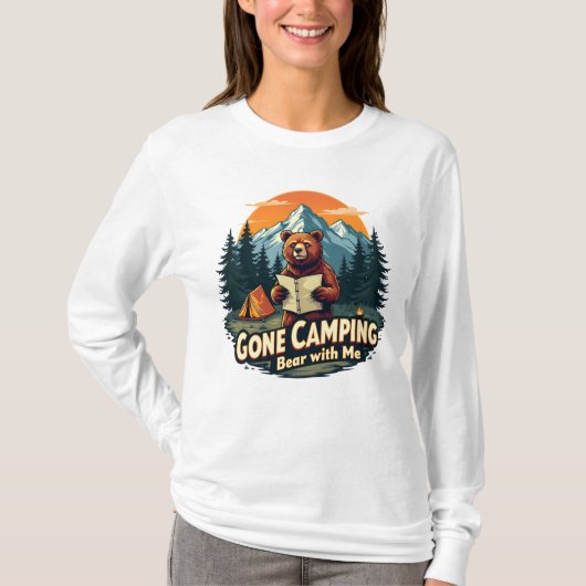 Camping Animal Funny T-shirt (Voorkant)