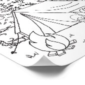 Camping Art Camping Gallery Art Camping Houten Muu Poster (Hoek)