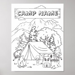 Camping Art Camping Gallery Art Camping Houten Muu Poster