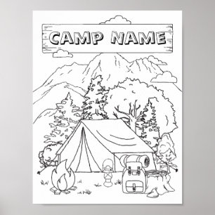 Camping Art Camping Gallery Art Camping Houten Muu Poster