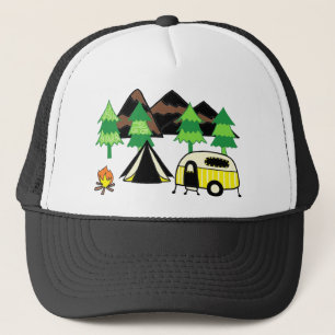 Camping art trucker pet