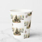 Camping Avontuur Kids Verjaardagsfeestpatroon Papieren Bekers (Achterkant)