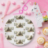 Camping Avontuur Kids Verjaardagsfeestpatroon Papieren Bordje (Feest)