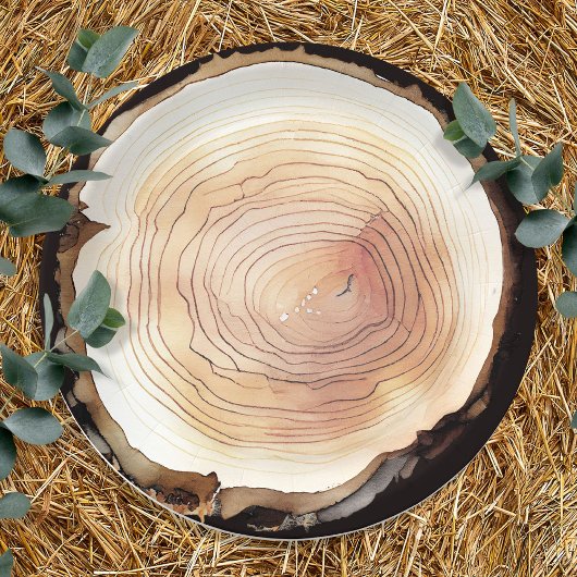 Camping Avontuur Kinderen Verjaardagsfeestje Hout Papieren Bordje