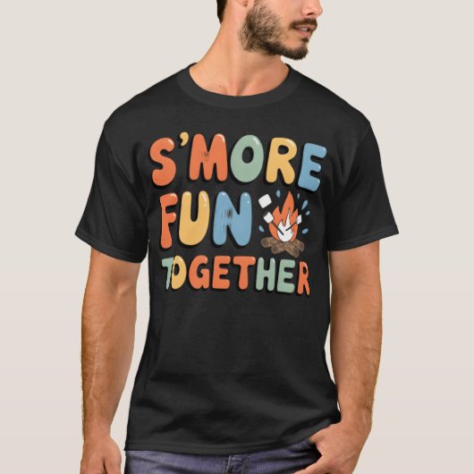Camping Avontuur Ontwerpen grappig T-shirt (Voorkant)