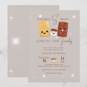 Camping Avontuur | Rustiek Baby shower Kaart (Voorkant / Achterkant)