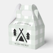 Camping baby shower bedankdoosjes (Voorkant Zijde)