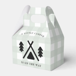 Camping baby shower bedankdoosjes