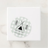 Camping baby shower - Dank u Bedankjes Labels (In situ)